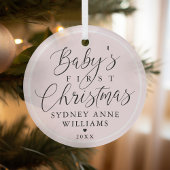 Babys erster Weihnachtsweihnachtsbummel Individuel Ornament Aus Glas