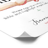 Baby's erstes Bible Baby Duschzeichen Poster (Ecke)