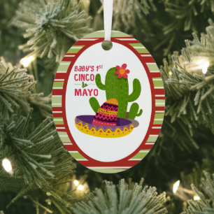 Baby's erstes Cinco de Mayo Ornament Aus Metall