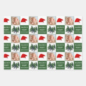 Baby's erstes Foto für die Weihnachtsschnee-Weihna Geschenkpapier Set (Vorderseite 3)