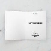 Babys erstes Halloween Feiertagskarte (Innenseite)