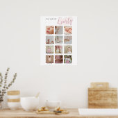 Babys erstes Jahr FotoCollage Poster (Küche)
