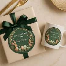 Baby's erstes Ostern Frühlingskränzchen Waldtiere