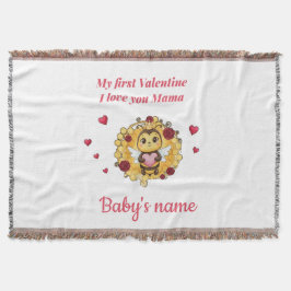 Baby's erstes Valentinstagsgeschenk Decke