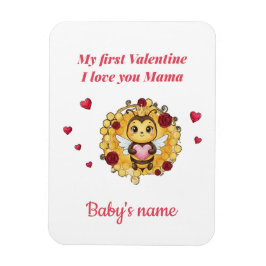 Baby's erstes Valentinstagsgeschenk Magnet