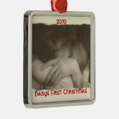 Babys erstes Weihnachten, 2010 Silbernes Ornament (Rechts)