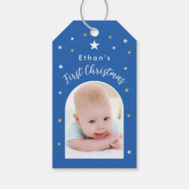 Baby's erstes Weihnachten Benutzerdefinierter Boge Geschenkanhänger