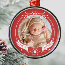 Baby's erstes Weihnachten, benutzerdefinierter Nam