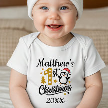 Baby's erstes Weihnachten benutzerdefinierter Name