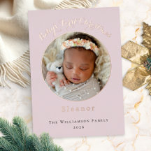 Baby's erstes Weihnachten Benutzerdefiniertes Foto
