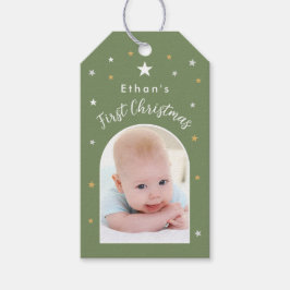 Baby's erstes Weihnachten Benutzerdefiniertes Foto Geschenkanhänger