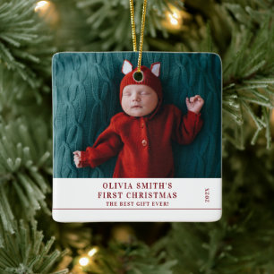 Babys erstes Weihnachten  Geburtsstatistik Ankündi Keramikornament