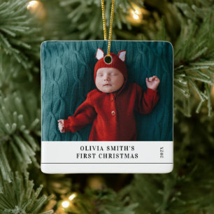 Babys erstes Weihnachten Geburtsstatistik Ankündi Keramikornament