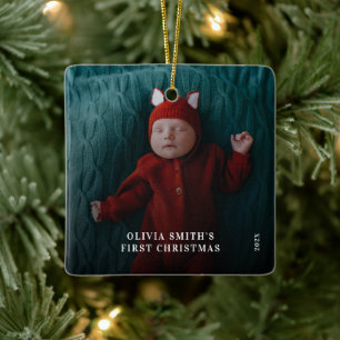 Babys erstes Weihnachten  Geburtsstatistik Ankündi Keramikornament