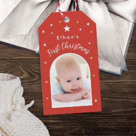 Baby's erstes Weihnachten individuelles Foto festl Geschenkanhänger