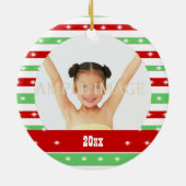 Babys erstes Weihnachten Keramikornament (Hinten)
