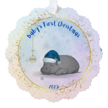 Baby's erstes Weihnachten - Papier-Ornament - Nilp