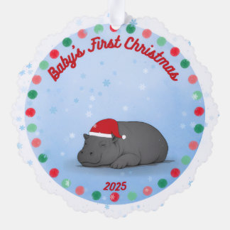 Baby's erstes Weihnachten - Papier-Ornament - Nilp Ornament Karte