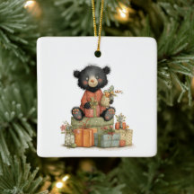 Baby's erstes Weihnachten Süßer Bär Grün Text