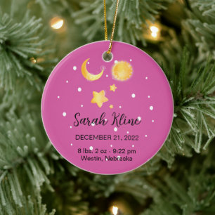 Baby's erstes Weihnachts-Keramik-Ornament Keramik Ornament