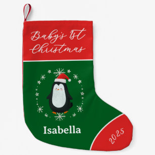 Baby's erstes Weihnachts-Pinguin Kleiner Weihnachtsstrumpf