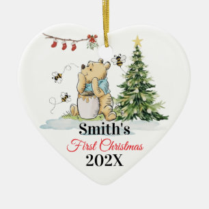 Baby's erstes Weihnachtsbaum-Ornament Bär & Bien Keramik Ornament