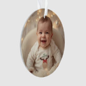 Baby's erstes Weihnachtsbaum-Ornament Ornament (Vorderseite)