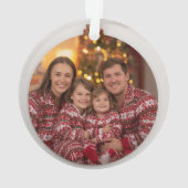 Baby's erstes Weihnachtsbaum-Ornament Ornament (Rückseite)