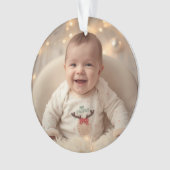 Baby's erstes Weihnachtsbaum-Ornament Ornament (Vorderseite)