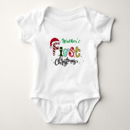 Baby's erstes Weihnachtsbib Baby Strampler