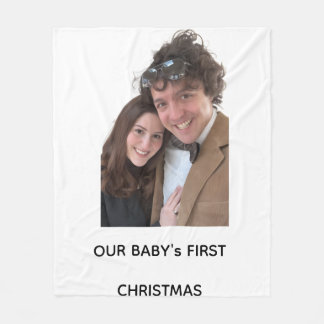 Baby's erstes Weihnachtsdecke Fleecedecke