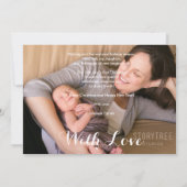 Babys erstes Weihnachtsfest-Foto Feiertagskarte (Rückseite)