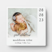 Babys erstes Weihnachtsfest-Foto Fotoplatte (Vorderseite)