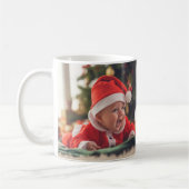 Babys erstes Weihnachtsfest-Foto Kaffeetasse (Links)