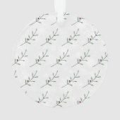 Babys erstes Weihnachtsfest-Foto Ornament (Rückseite)