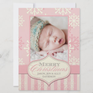 Baby's erstes Weihnachtsfoto Karten