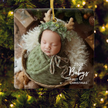 Babys erstes Weihnachtsfoto