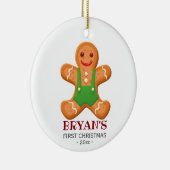 Baby's erstes Weihnachtsschmuck Gingerbread Junge (Rechts)