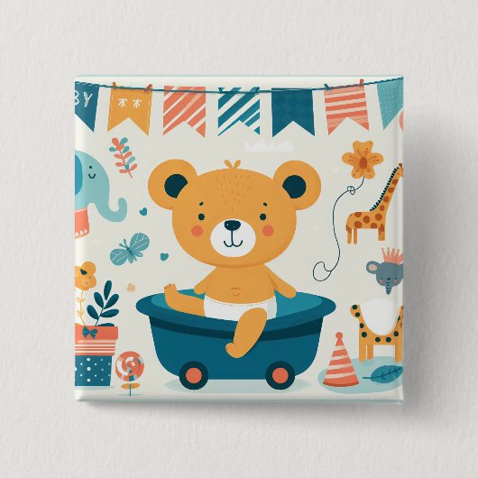 Baby's First Bath Button (Vorderseite)