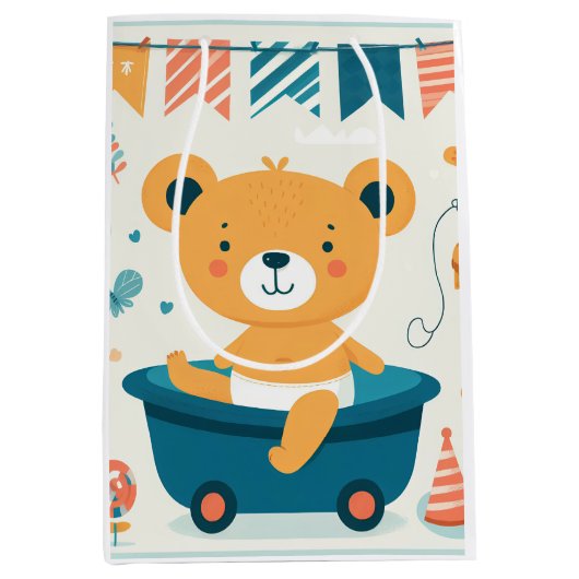 Baby's First Bath Mittlere Geschenktüte (Vorderseite)