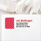 Baby's First Birthday 1. Niedlich Polka Dot Patter (Insitu)