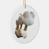 Baby's First Birthday Mushroom Playground Pink Keramik Ornament (Rechts)