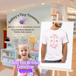 Baby's First Birthday Pastel Pink Bows T-Shirt