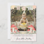 Baby's First Birthday Thank You Card Dankeskarte (Vorderseite)