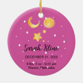 Baby's First Christamas Keramik Ornament (Hinten)