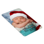 Baby's First Christmas 4x6 Photo Refrigerator Magnet (Rechte Seite)
