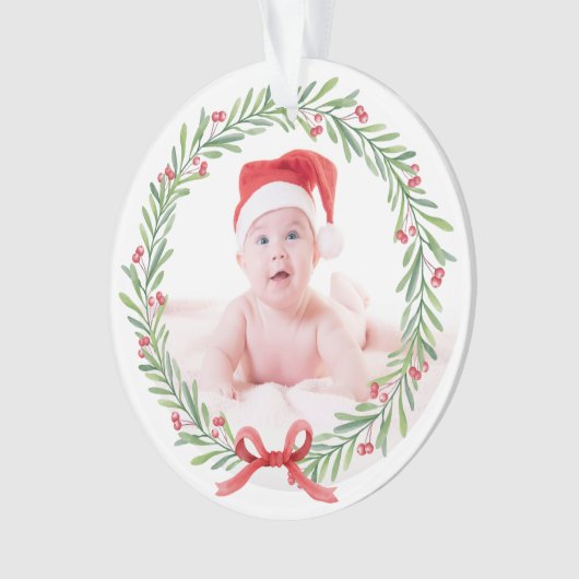 Baby's First Christmas Acrylic Ornament 2024 (Vorderseite)