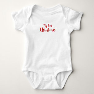 Baby's First Christmas Baby Bodysuit Strampler