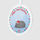 -Baby's First Christmas -Baby Hippo Ornament (Vorderseite)