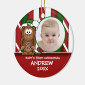 Baby's First Christmas Baby Monkey Ornament (Links)
